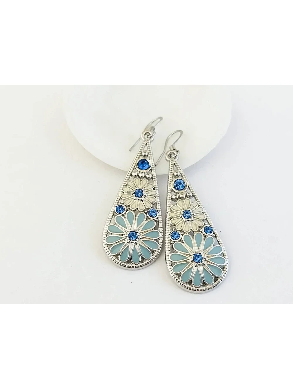 Teardrop Boho Earrings, Dangle Earrings with Simple Wire